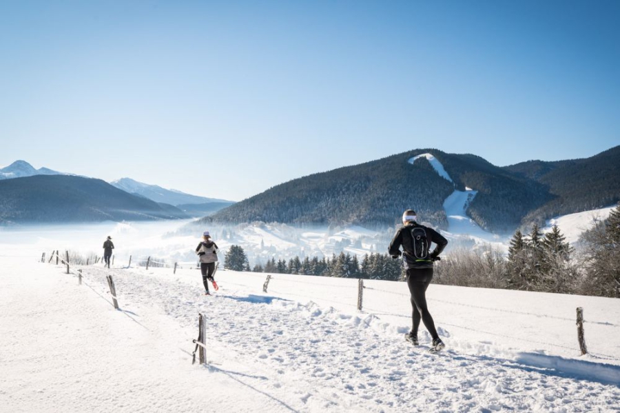 Winterse trailrunning.